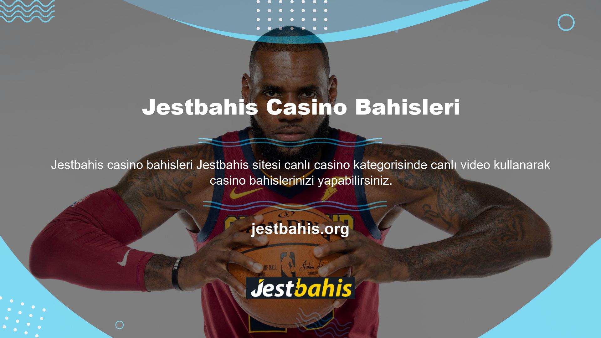 Jestbahis ana sayfasına giriş yaptığınızda kategorilerden “Canlı Casino” seçeneğini seçerek canlı maçları görüntüleyebilirsiniz